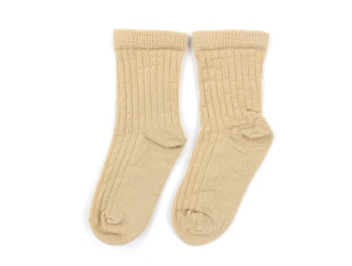 Lil Atelier strømper warm sand uld (2-pack)